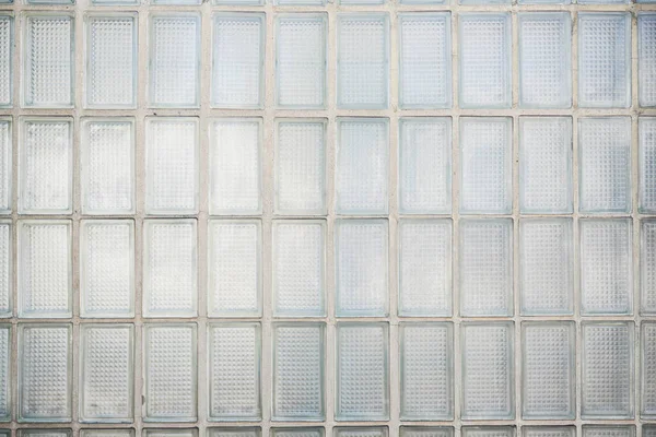Glas block eller tegel vägg bakgrund — Stockfoto