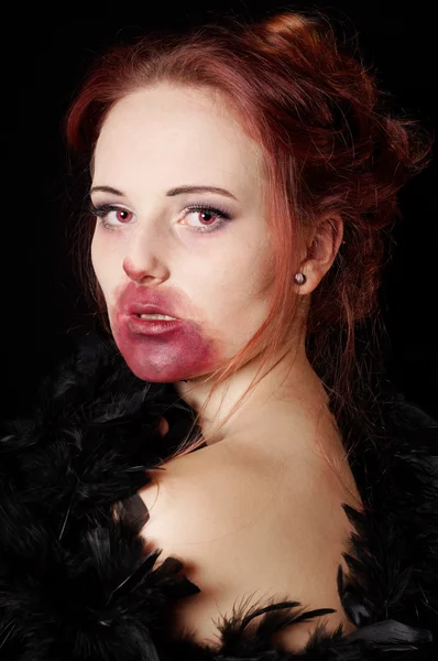 Vampiro feminino ou zumbi — Fotografia de Stock