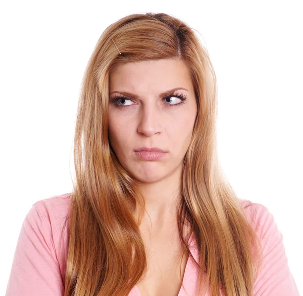 Pissed off young woman — Stock Photo, Image