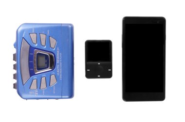 Walkman mp3 çalar ve akıllı telefon