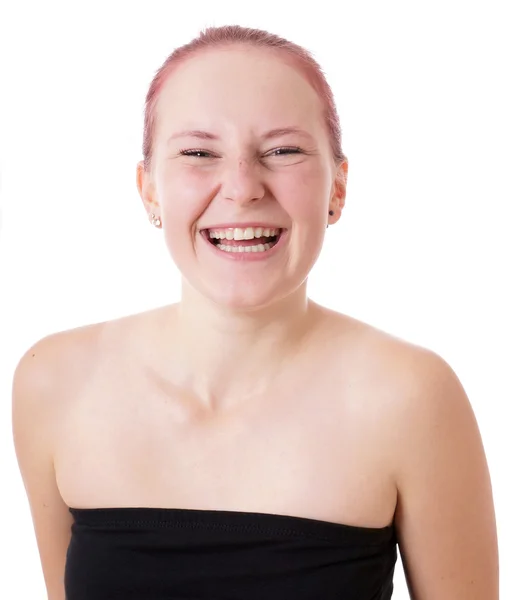 Young woman laughing — Stock Photo, Image