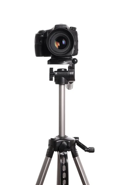 DSLR camera on tripod — Stock Photo, Image