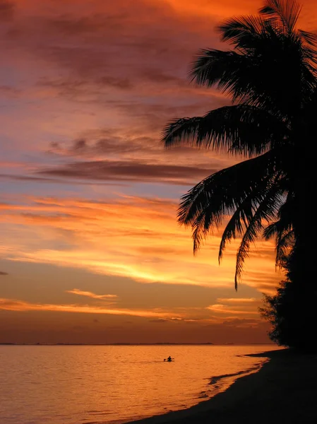 Islas Cook puesta de sol — Foto de Stock