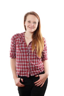 güzel genç bir kadın