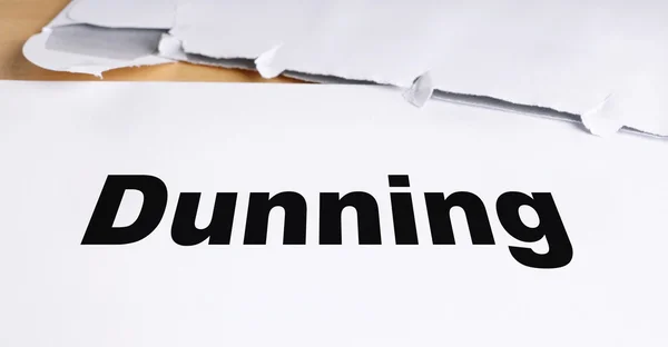 Dunning letter — Stock Photo, Image