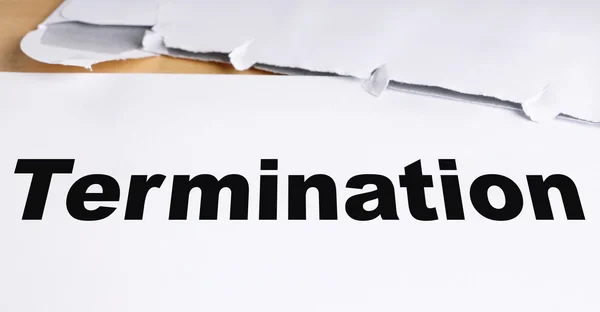 Termination letter — Stock Photo, Image