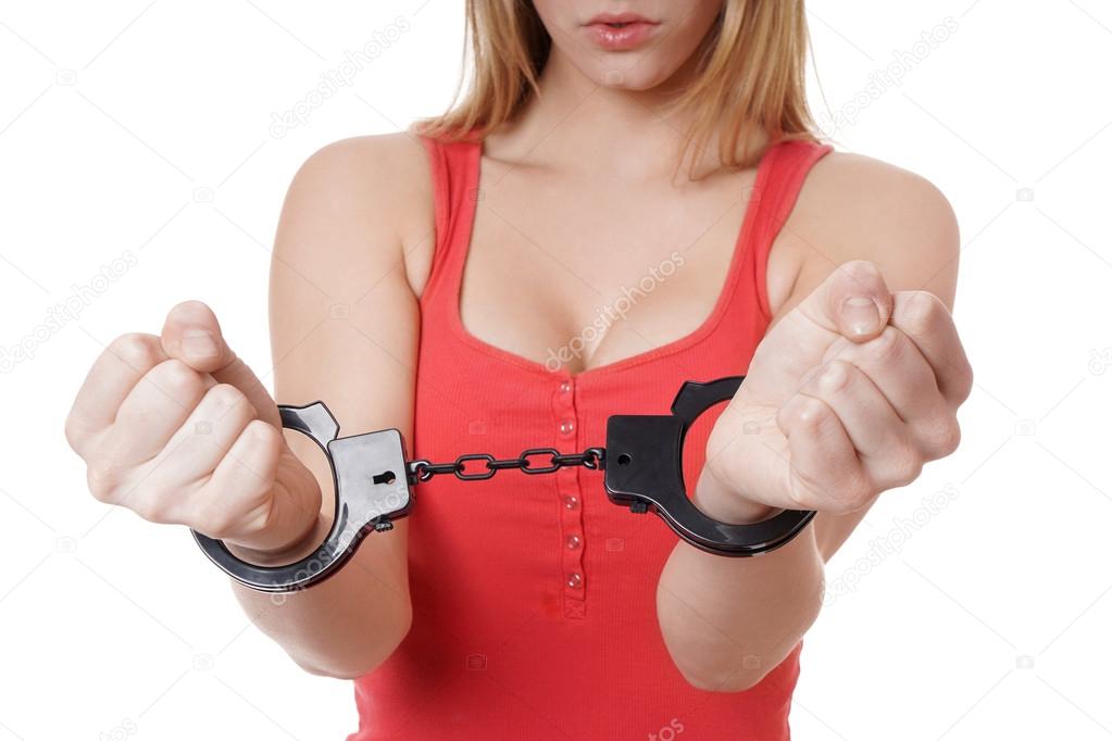 Ошейник с длинной лентой и отстегивающимися наручниками Submission Lola Toys Bondage Collections Plus Size, черный 1059-02lola - Lola Toys - Наручники - Купить