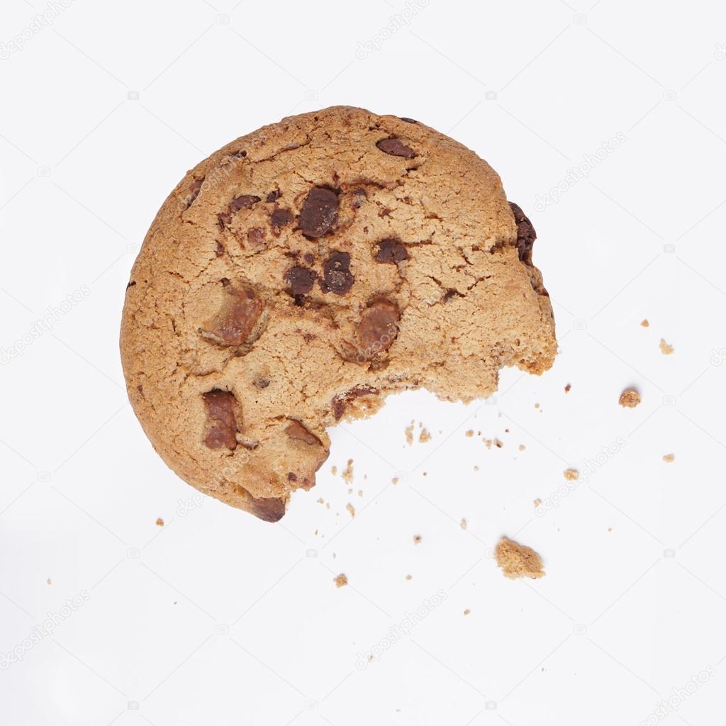 cookie bitten into