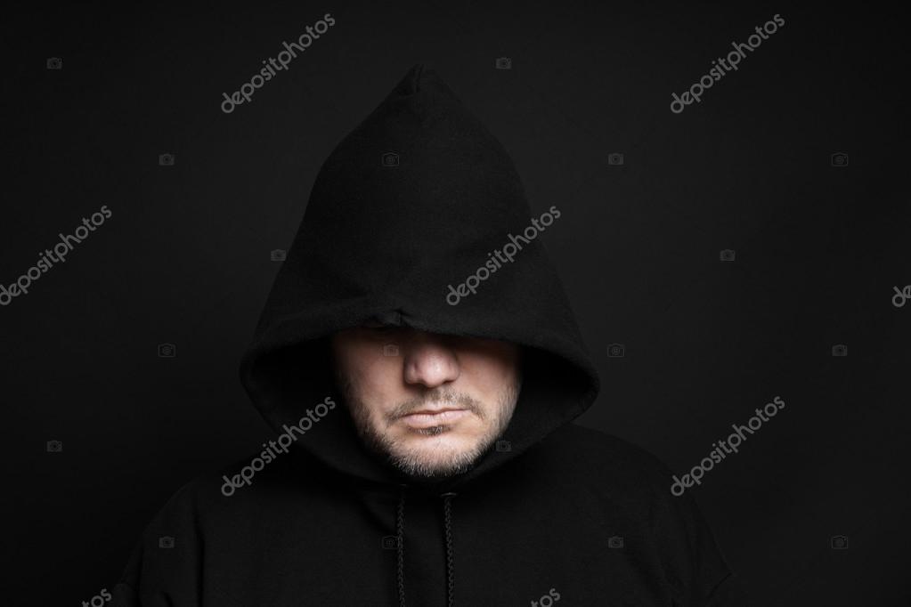 hoodie hiding face