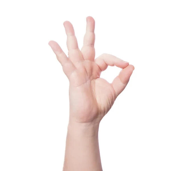 OK okay hand sign — Stock Photo, Image