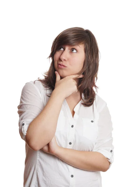 Girl looking up — Stock Photo, Image