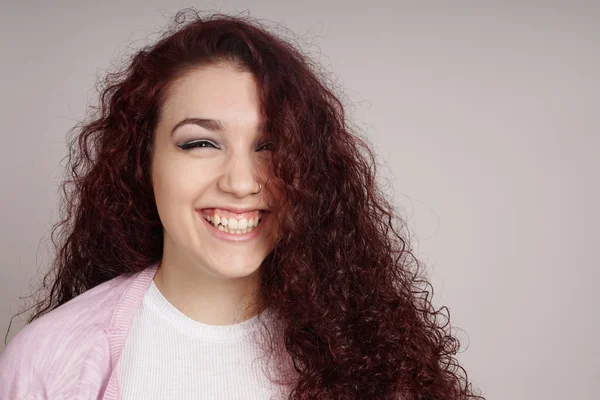 Teenage girl with a big smile — Stock Photo, Image