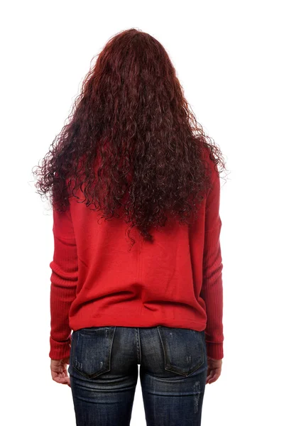 Visão traseira da mulher jovem — Fotografia de Stock