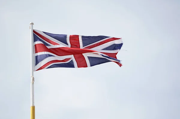 Union Jack Flagge Für Schottland Wales Nordirland Und England Weht Stockfoto