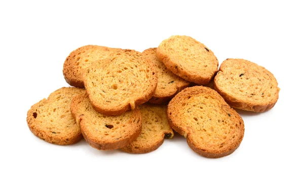 Pile of bite-size Italian crostini — Stock Photo, Image