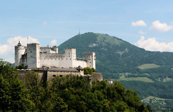 Montagna Festung Hohensalzburg e Gaisberg — Foto Stock