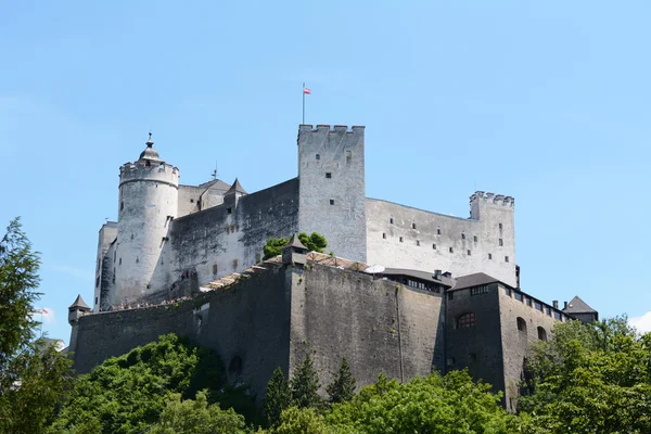 Fortaleza de Hohensalzburg em Salzburg, Áustria — Fotografia de Stock