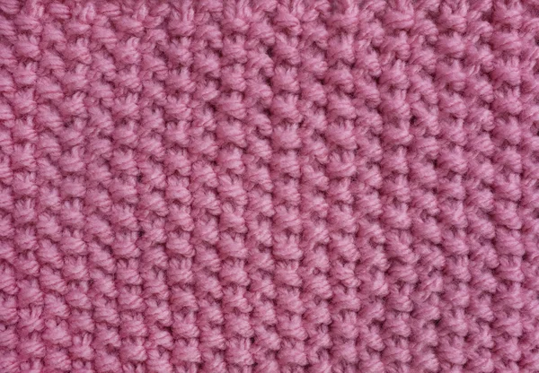 Punto musgo de punto en lana rosa — Foto de Stock