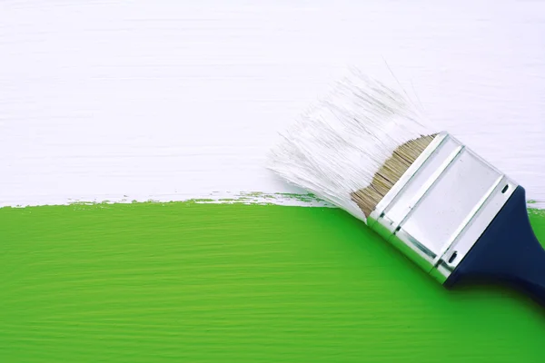 Pintura superficie verde con pintura blanca —  Fotos de Stock