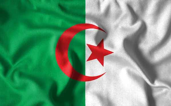 Algerian flag — Stock Photo, Image