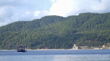 Zographou H. Manastırı, arsanas, küçük liman, Athos Dağı, Athos, Halkidiki, Yunanistan