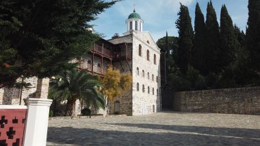 Yunanistan 'ın Athos kentindeki Saint Panteleimon Rus Manastırı