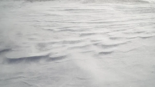 Arctic Blizzard Snow Drift Sith High Wind — Stockfoto