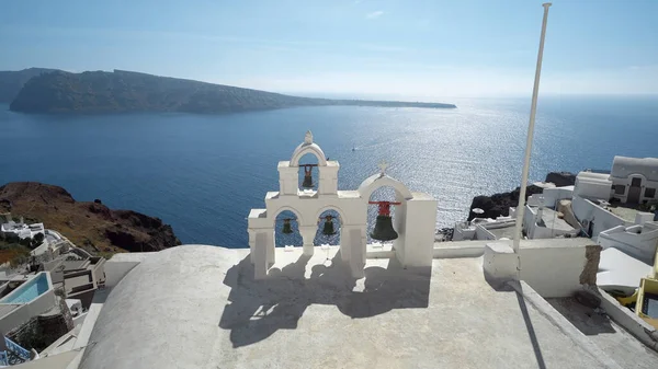 Campanas Santorini Grecia —  Fotos de Stock