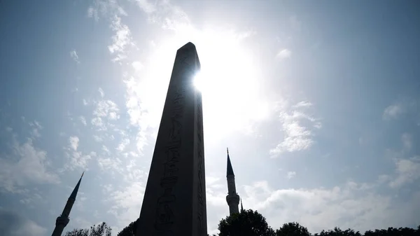 Ommuurde Obelisk Uit Istanbul Turkije — Stockfoto