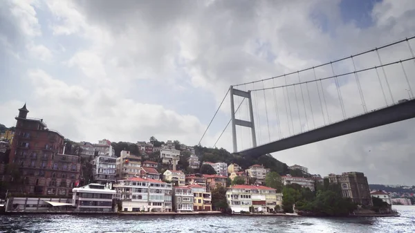 Estambul Segundo Puente Del Bósforo Vista Del Puente Fatih Sultan — Foto de Stock