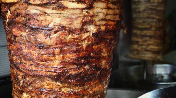 Traditionele Turkse Doner Kebab Kebab Metalen Spiesje — Stockfoto