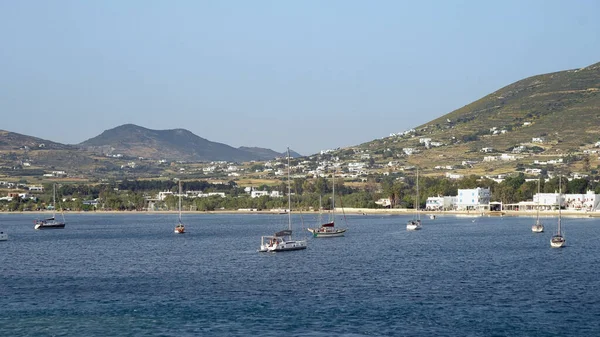 Paroikia Paros Adası Kiklad Yunanistan Pitoresk Limanı — Stok fotoğraf