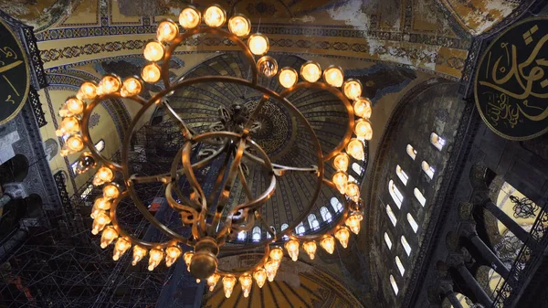 Interno Hagia Sophia Istanbul Turchia Background Architettonico — Foto Stock