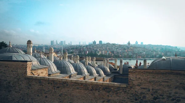 Szulejmán Mecset Suleymaniye Camii Egy Nagy Századi Mecset Isztambulban — Stock Fotó
