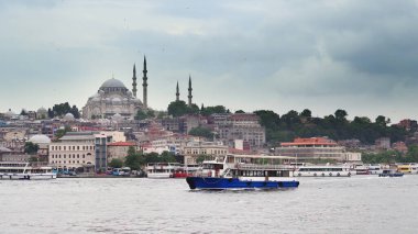 İstanbul Boğazı Köprüsü 'nün panoramik manzarası