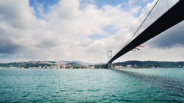 Boğaz 'dan Boğaz Köprüsü' ne muhteşem bir manzara.