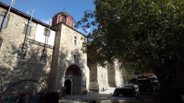 Yunanistan 'daki Saint Athos Dağı' ndaki Konstamonitou manastırı