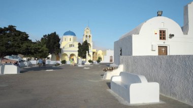 Oia 'daki Aziz George Kilisesi, Santorini, Yunanistan