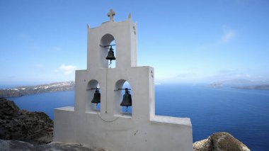 Agia Triada, Rum Ortodoks kilisesi, Mohos köyü, Creete, Yunanistan Santorini 'nin kalbine yakın.