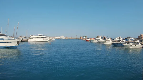 Vista Sul Porto Del Mar Mediterraneo — Foto Stock