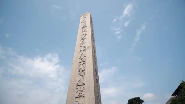 Ommuurde Obelisk Uit Istanbul Turkije — Stockfoto