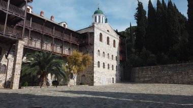 Yunanistan 'ın Athos kentindeki Saint Panteleimon Rus Manastırı