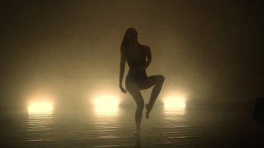 Modern serbest stil balerinin duygusal ve şehvetli dansı.