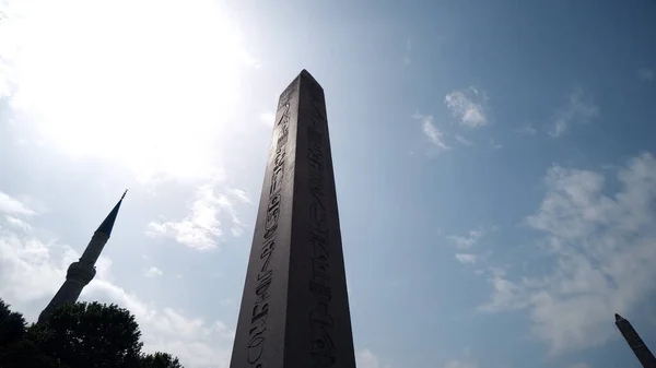 Ommuurde Obelisk Uit Istanbul Turkije — Stockfoto