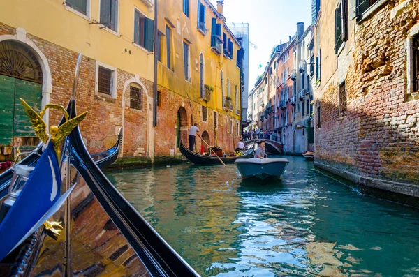 View Gondola Ride Canals Venice Italy — Stock Photo, Image