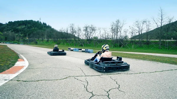 Kart Race Turn — Stockfoto