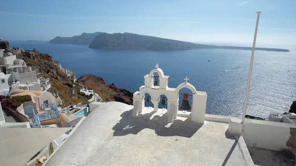 Campanas Santorini Grecia —  Fotos de Stock