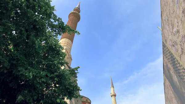 Hagia Sophia Summer Istanbul Sunny Day Turkey — Stock Photo, Image