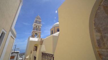 Yunanistan 'ın Santorini adasındaki Thira kasabasındaki Vaftizci Katedrali Aziz John