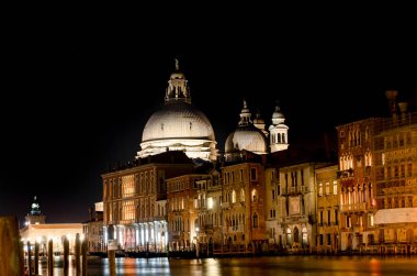Büyük Kanal ve Bazilika Santa Maria della Salute, Venedik, İtalya
